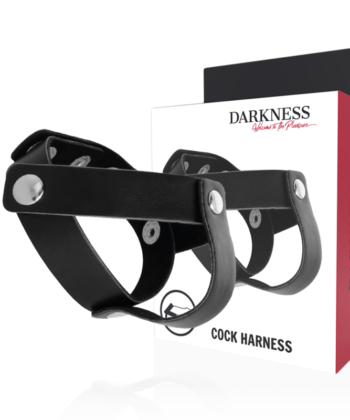 DARKNESS - ANILLO DE PIEL PARA PENE Y TESTÍCULOS