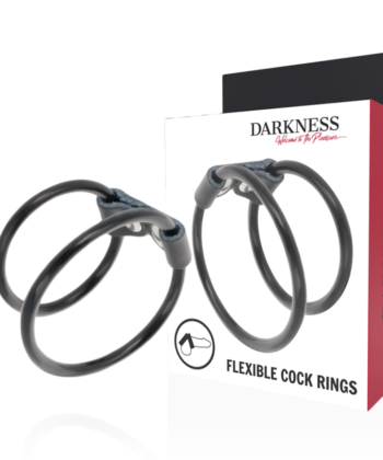 DARKNESS - ANILLA FLEXIBLE DOBLE PARA EL PENE
