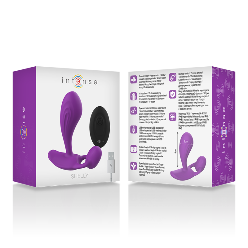 INTENSE - SHELLY PLUG ANAL CONTROLE REMOTO ROXO - Image 2
