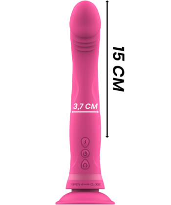 Visão alternativa de INTENSE - MICHELANGELO ROSA VIBRADOR DE SILICONE DILDO