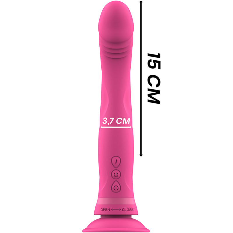 INTENSE - MICHELANGELO ROSA VIBRADOR DE SILICONE DILDO - Image 2