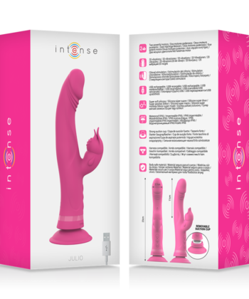 INTENSE - VIBRADOR JULIO COELHO ROSA SILICONE