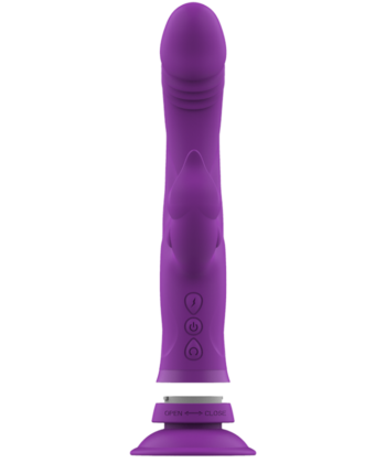 Visão alternativa de INTENSE - VIBRADOR DE SILICONE CASANOVA COELHO TRIPLO MOTOR ROXO