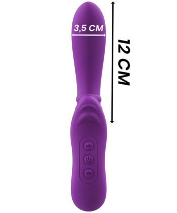 INTENSE - VIBRADOR FLEXÍVEL HARRY COM LÍNGUA ROXA