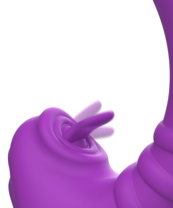 INTENSE - VIBRADOR FLEXÍVEL HARRY COM LÍNGUA ROXA - Image 5