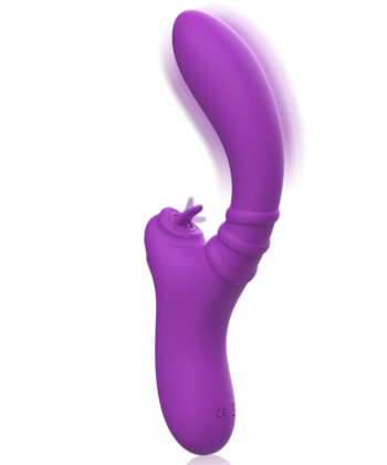 INTENSE - VIBRADOR FLEXÍVEL HARRY COM LÍNGUA ROXA - Image 3