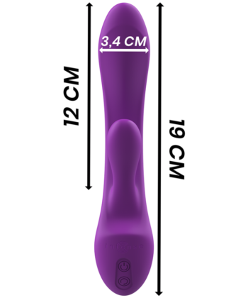 Visão alternativa de INTENSE - VIBRADOR LUIGI COELHO SILICONE LÍQUIDO ROXO