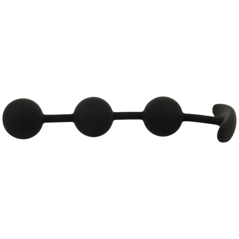 BLACK&SILVER - ROSÁRIO ANAL HARRY 3 ESFERAS DE SILICONE 14 CM - Imagem 3