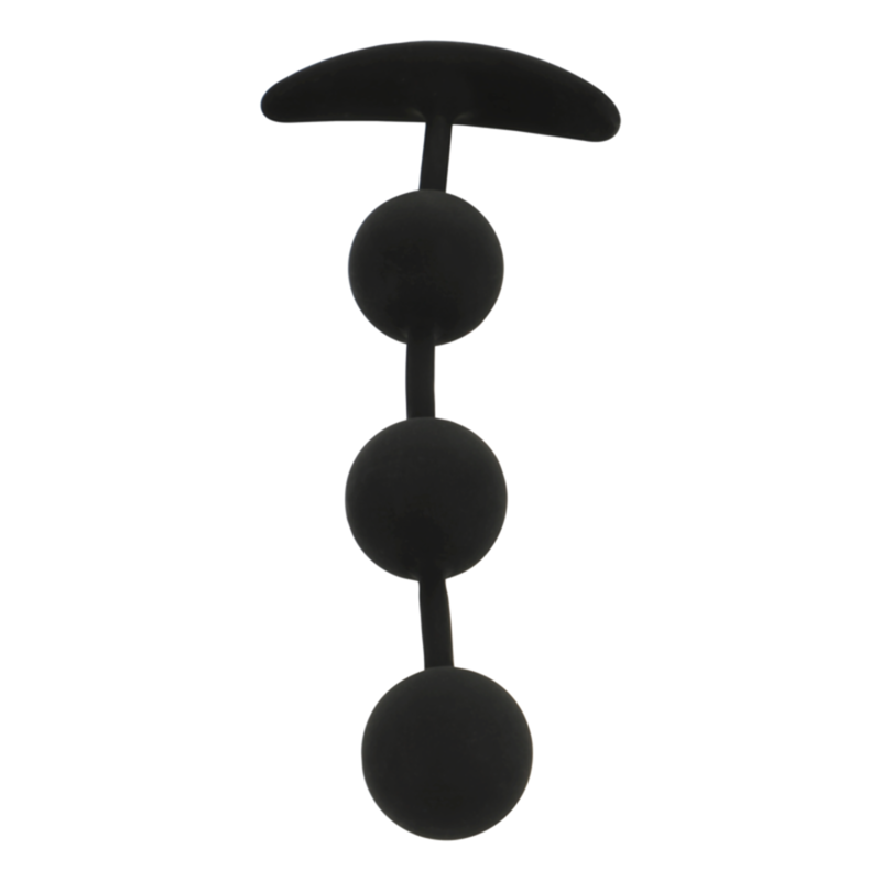 BLACK&SILVER - ROSÁRIO ANAL HARRY 3 ESFERAS DE SILICONE 14 CM - Imagem 5