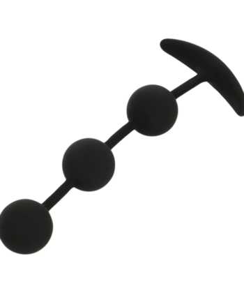 Alternative view of BLACK&SILVER - ROSÁRIO ANAL HARRY 3 ESFERAS DE SILICONE 14 CM