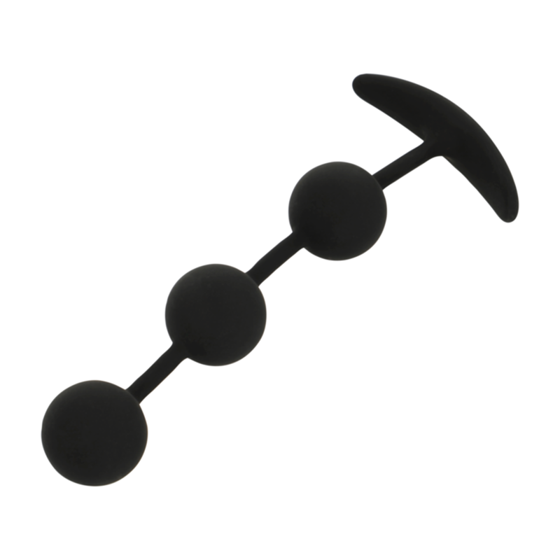 BLACK&SILVER - ROSÁRIO ANAL HARRY 3 ESFERAS DE SILICONE 14 CM - Imagem 2