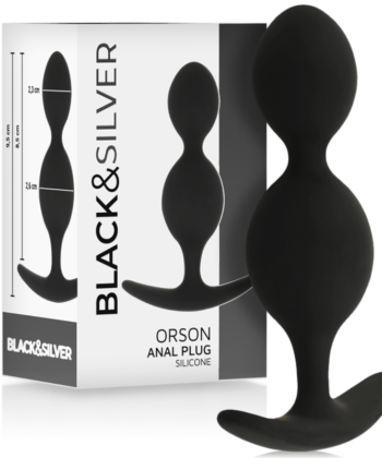 BLACK&SILVER - ORSON PLUG SILICONE 2 ONDAS ANAIS 9 CM