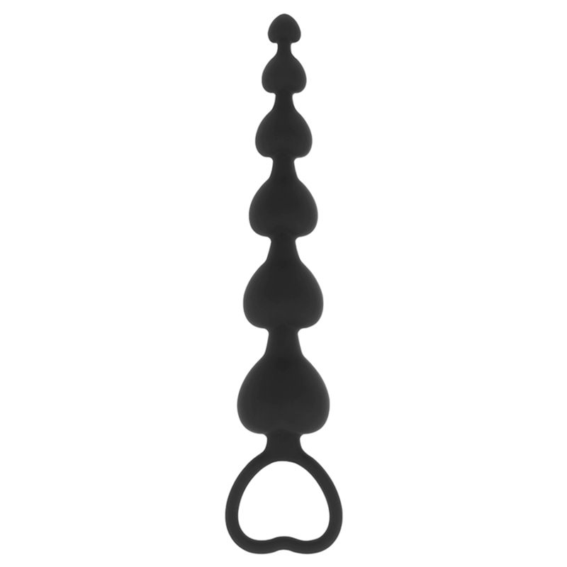 BLACK&SILVER - CADEIA DE CORAÇÕES ANAL MILA 18 CM - Image 4