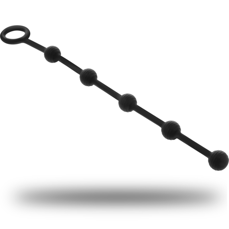 BLACK&SILVER - KORG ANAL ROSÁRIO SILICONE INICIAÇÃO 21 CM - Imagem 4