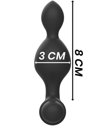 Visão alternativa de BLACK&SILVER - CONTROLE REMOTO DE PLUG ANAL DE SILICONE TUCKER PEQUENO