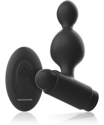 BLACK&SILVER - CONTROLE REMOTO DE PLUG ANAL DE SILICONE TUCKER PEQUENO