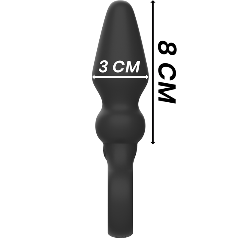 BLACK&SILVER - PLUGUE ANAL DE SILICONE PODEROSO OZZY - Image 4