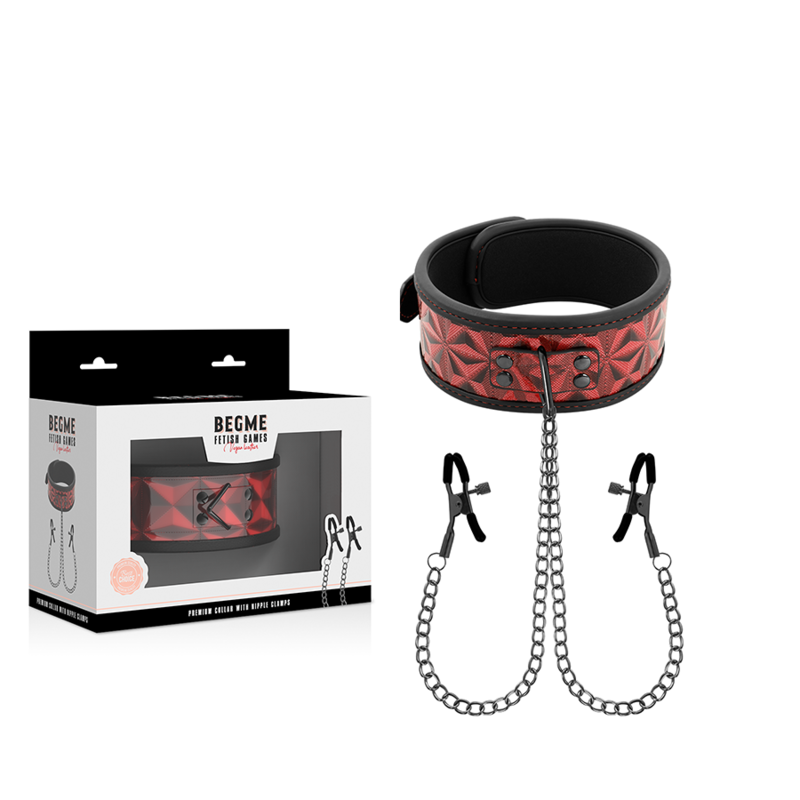 BEGME - COLAR EDIO VERMELHA COM BRAADEIRAS COM FORRO DE NEOPRENE - Image 5