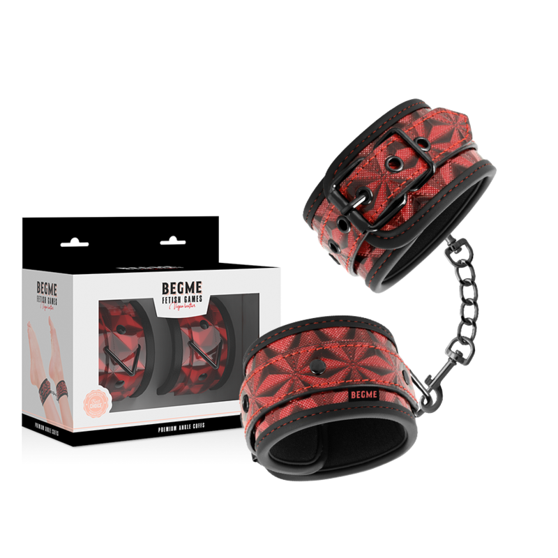 BEGME - PUNHOS DE TORNOZELO PREMIUM RED EDITION COM FORRO DE NEOPRENE - Imagem 3