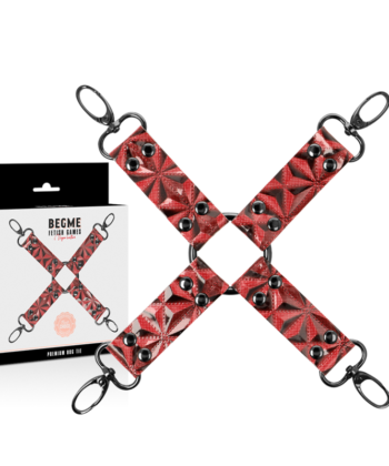 Visão alternativa de BEGME - GRAVATA DE PORCO DE COURO VEGANO PREMIUM RED EDITION