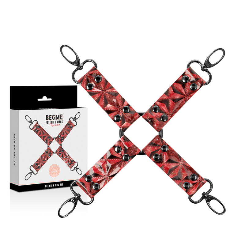 BEGME - GRAVATA DE PORCO DE COURO VEGANO PREMIUM RED EDITION - Imagem 2