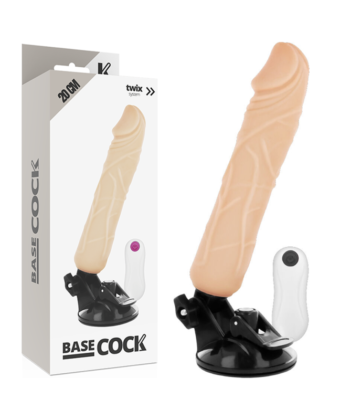 BASECOCK - VIBRADOR DE CONTROLE REMOTO NATURAL REALISTA 20 CM