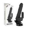 BASECOCK - CONTROLE REMOTO VIBRADOR REALÍSTICO PRETO 18,5 CM
