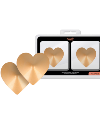 COQUETTE CHIC DESIRE - CUBRE PEZONES METAL CORAZONES DORADOS