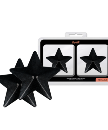 COQUETTE CHIC DESIRE - CUBRE PEZONES METAL ESTRELLAS NEGRAS