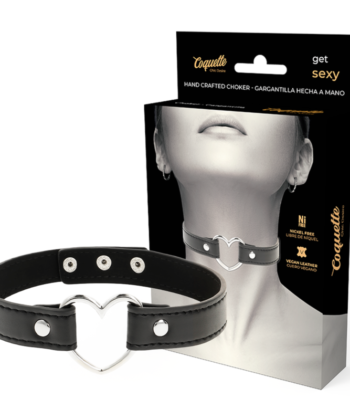 COQUETTE CHIC DESIRE - COLLAR CUERO VEGANO ACCESORIO WOMAN CORAZÓN