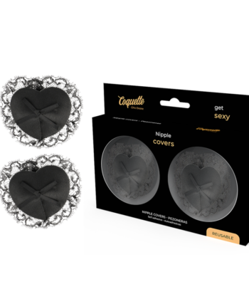 COQUETTE CHIC DESIRE - CUBRE PEZONES LACE NEGRO