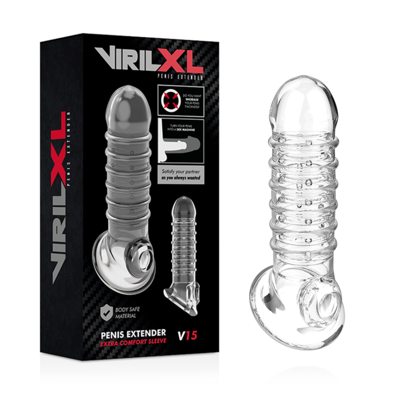 VIRILXL - EXTENSÃO DO PÊNIS E BAINHA V15 TRANSPARENTE - Imagem 3