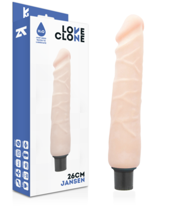 LOVECLONE - JANSEN VIBRADOR REALÍSTICO SELF LUBRICATION 26 CM -O- 4.2 CM