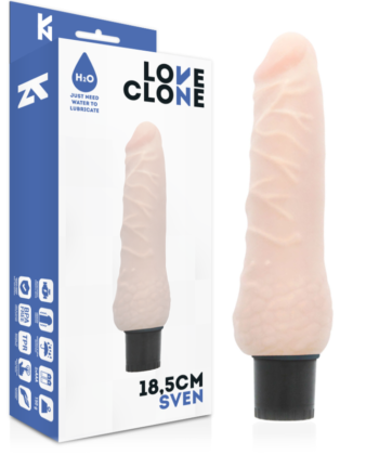 LOVECLONE - SVEN VIBRADOR REALÍSTICO SELF LUBRICATION 18.5 CM -O- 3.3 CM