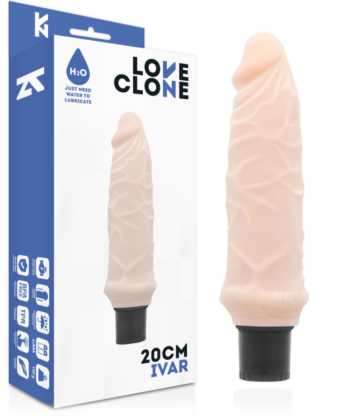 LOVECLONE - VIBRADOR AUTO LUBRIFICANTE IVAR 20 CM -O- 3.7 CM