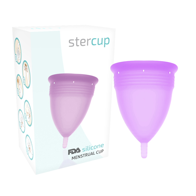 STERCUP - COPO MENSTRUAL DE SILICONE FDA LILAC - TAMANHO L - Imagem 5