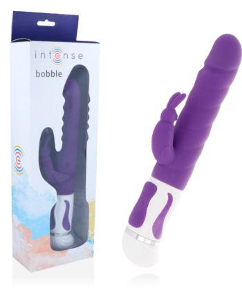 INTENSE - BOBBLE VIBRADOR ROTADOR SILICONA LILA
