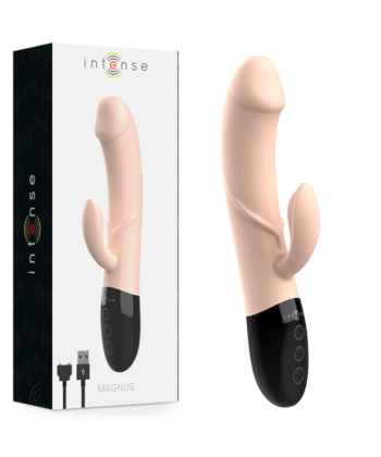 INTENSE - VIBRADOR RECARREGVEL MAGNUS DUAL NATURAL