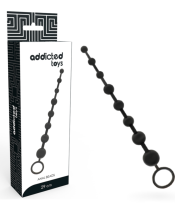 Visão alternativa de ADDICTED TOYS - CONTAS ANAIS 29 CM PRETAS