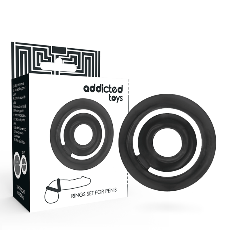 ADDICTED TOYS - POTENZ- C-RING PÊNIS PRETO - Imagem 4