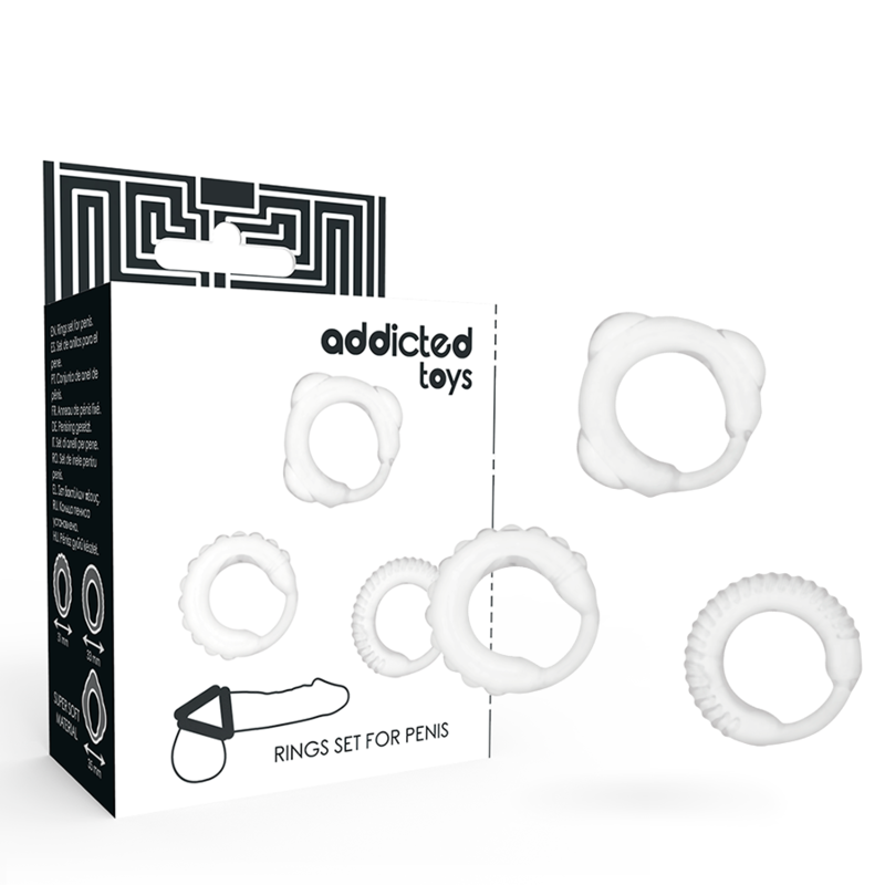 ADDICTED TOYS - C-RING SET CLARO - Imagem 4
