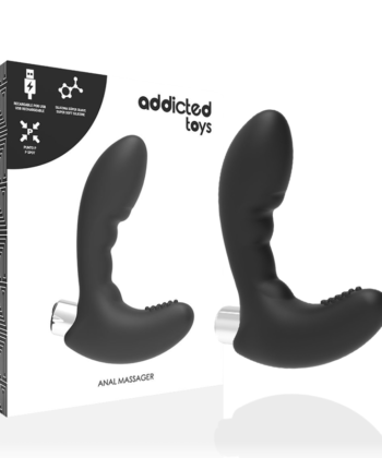 ADDICTED TOYS – Vibrador prostático recarregável modelo 4 preto - Imagem 5
