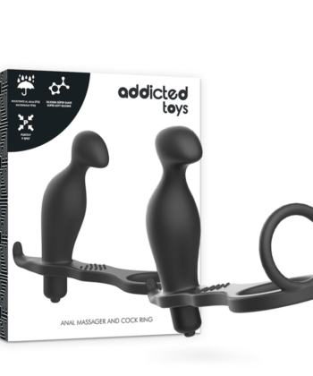 ADDICTED TOYS - PLUG ANAL - COM ANEL DE SILICONE PRETO 12 CM - Imagem 3