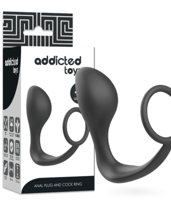 ADDICTED TOYS - PLUG ANAL COM ANEL DE SILICONE PRETO - Imagem 4