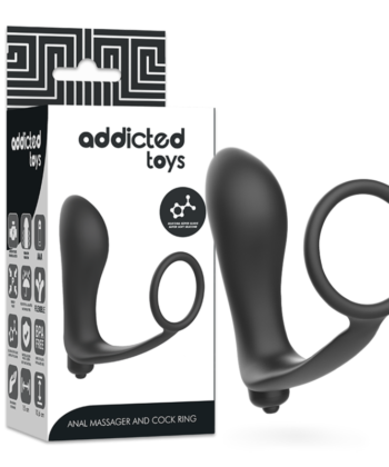 Alternative view of ADDICTED TOYS - PLUG ANAL VIBRATÓRIO COM ANEL PARA PÊNIS