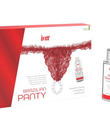 Visão alternativa de INTT RELEASES - CALÇA VERMELHA BRASILEIRA COM PÉROLAS E GEL LUBRIFICANTE 50 ML