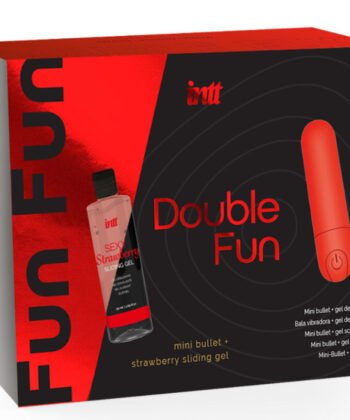 INTT RELEASES - DUPLO FUN KIT COM BALA VIBRANTE E GEL DE MASSAGEM DE MORANGO