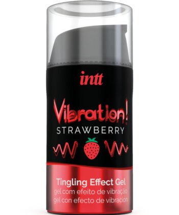 INTT - PODEROSO ESTIMULANTE ÍNTIMO GEL VIBRATÓRIO LÍQUIDO MORANGO 15 ML