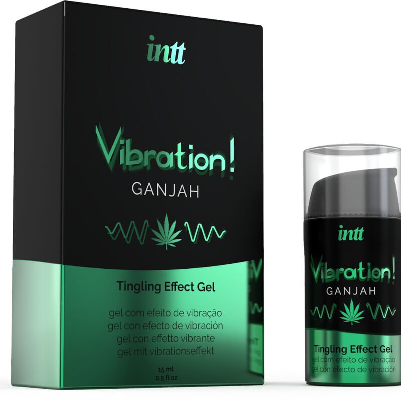 INTT - PODEROSO ESTIMULANTE ÍNTIMO GEL VIBRATÓRIO LÍQUIDO CANNABIS 15ML - Imagem 2