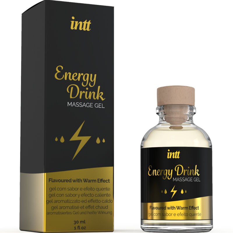 INTT MASSAGE & ORAL SEX - GEL DE MASSAGEM COM ENERGIA AROMATIZADA BEBIDA E EFEITO AQUECENTE - Image 3